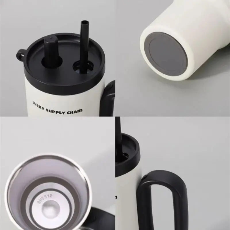 750Ml Stainless Steel Thermos Double-Layer Insulation Cold and Hot Stanleycup Fathers Day Gifts Camping and Travel Thermal Mug
