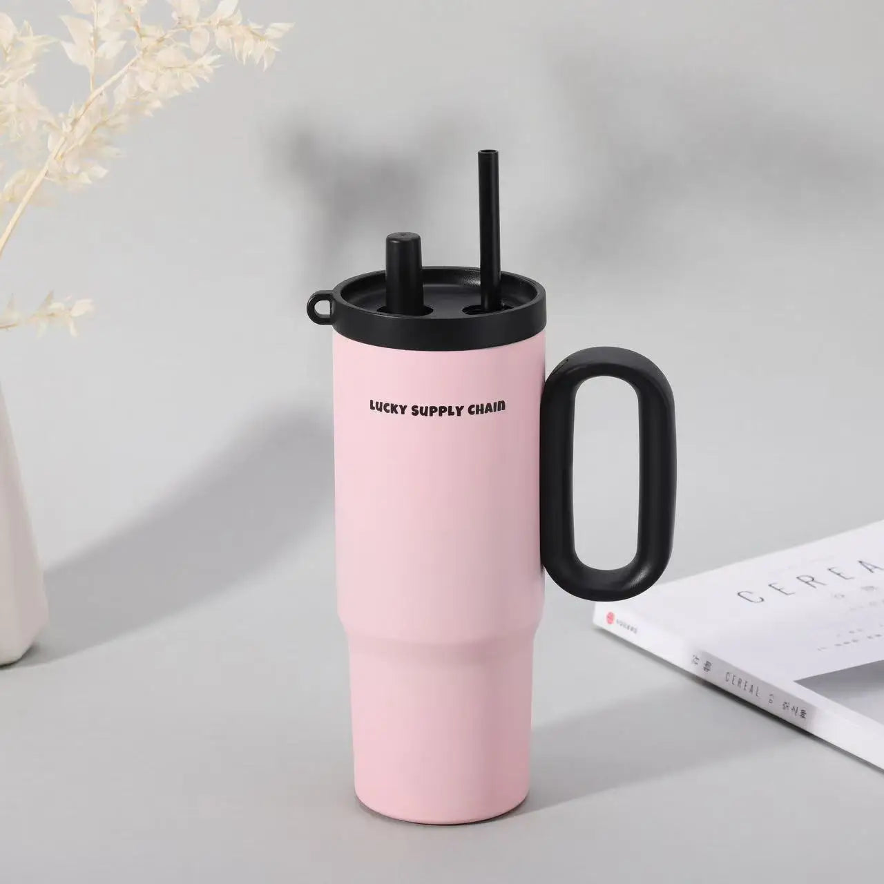750Ml Stainless Steel Thermos Double-Layer Insulation Cold and Hot Stanleycup Fathers Day Gifts Camping and Travel Thermal Mug