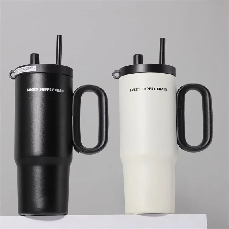 750Ml Stainless Steel Thermos Double-Layer Insulation Cold and Hot Stanleycup Fathers Day Gifts Camping and Travel Thermal Mug